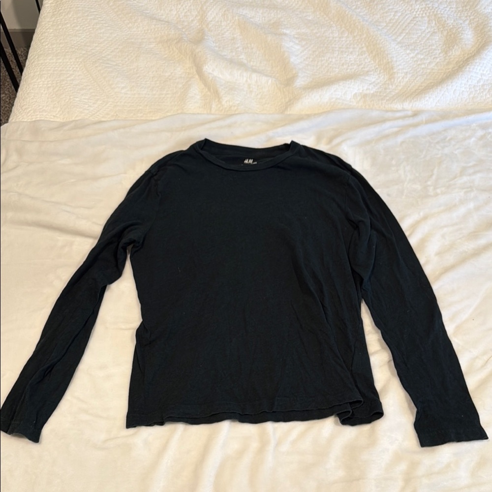 H&M Charcoal Long Sleeve Top